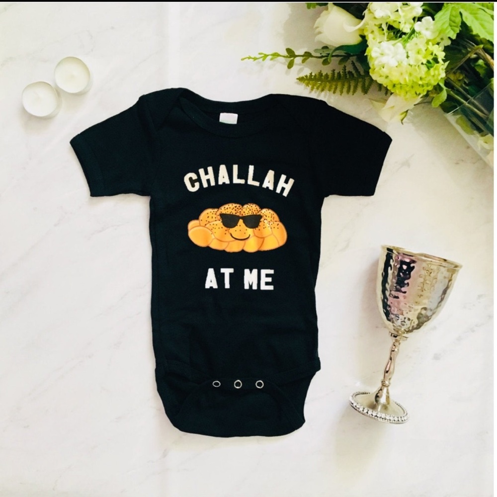 Challah at Me Unisex Baby Onesie • 3-6 months